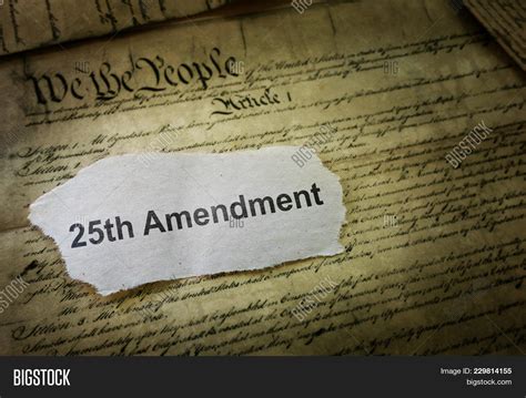 The text of the 25th Amendment, outlining protocols for presidential succession and disability.