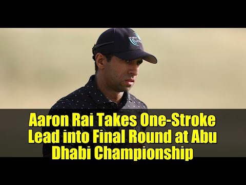 Aaron Rai reacts after making a crucial birdie putt on Saturday
