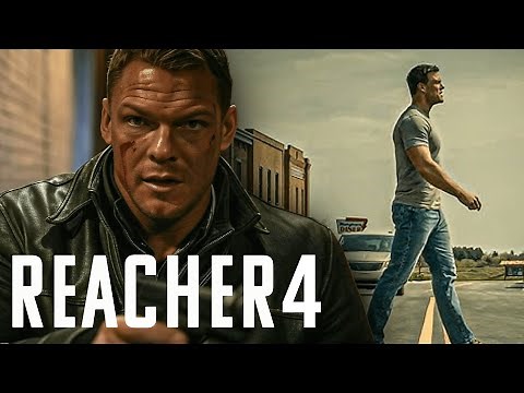 Ritchson in character during a high-stakes confrontation in Reacher Season 4.