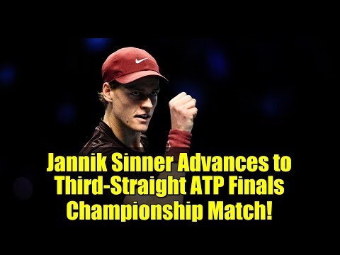 Sinner soaking up support from the Italian crowd in Turin.