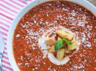 Garten demonstrating her simple roasting technique