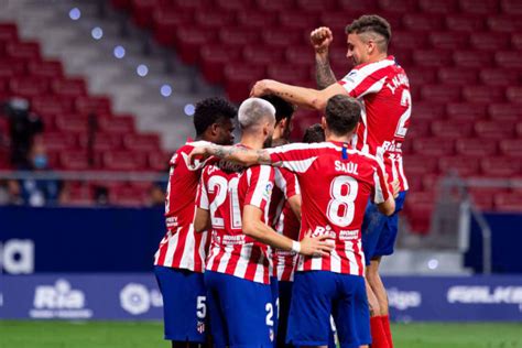 Atletico CP players celebrating another home victory as they maintain their perfect record.