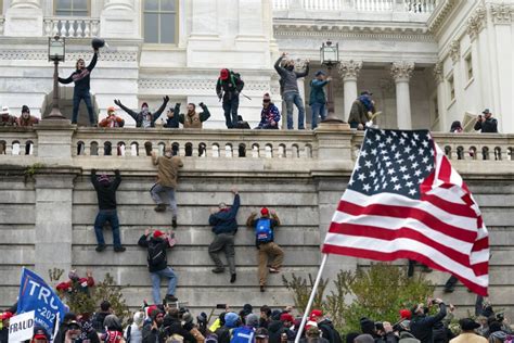The January 6 Capitol riot context for Trump's edited speech.