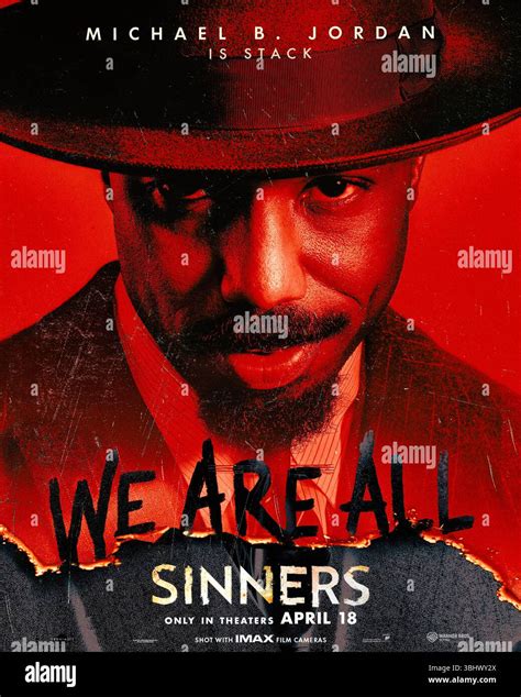 Poster for 'Sinners', blending Southern blues with vampire lore.
