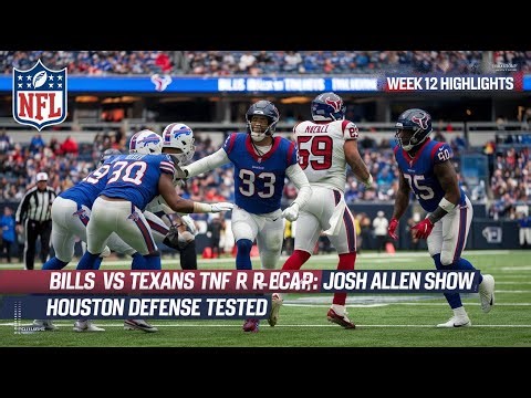Josh Allen in mid-throw during a Bills touchdown drive