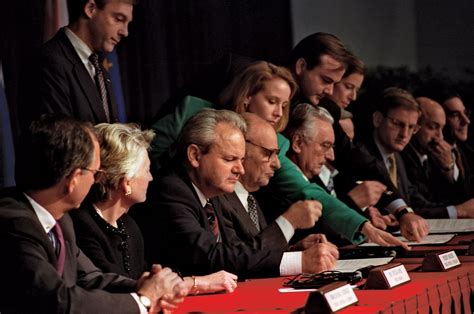 The signing of the Dayton Peace Accords, which ended the Bosnian War but left the country under international supervision.