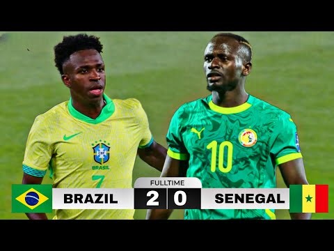 Brazil FC Dominates Senegal 2-0 with Estevao Spark