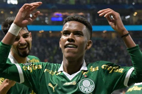 Estevão celebrates after scoring Brazil's opening goal against Senegal.