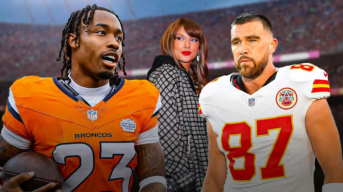 Screenshot of Barron's deleted Instagram Story featuring Kelce with the provocative caption.