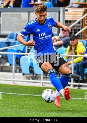 Cowell showcases his dribbling skills during an MLS match.