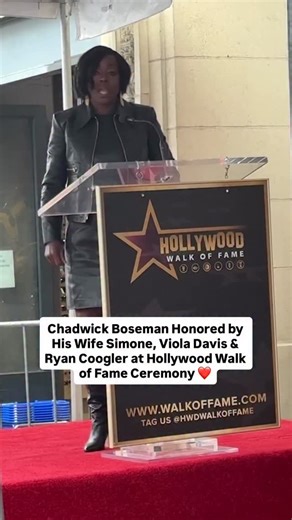 Family and friends gather at the emotional Walk of Fame ceremony honoring Boseman.