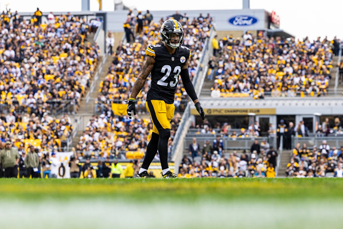 James Pierre replaces the injured Darius Slay in the Steelers secondary.