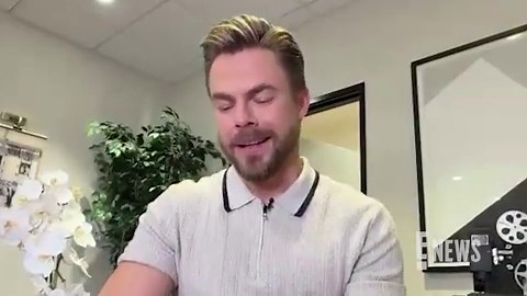 Hough and partner Hayley Erbert performing an emotionally charged contemporary dance