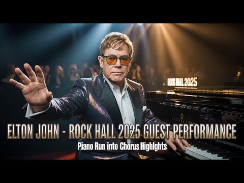 Elton John delivers a powerful tribute performance at the 2025 Rock & Roll Hall of Fame induction ceremony.