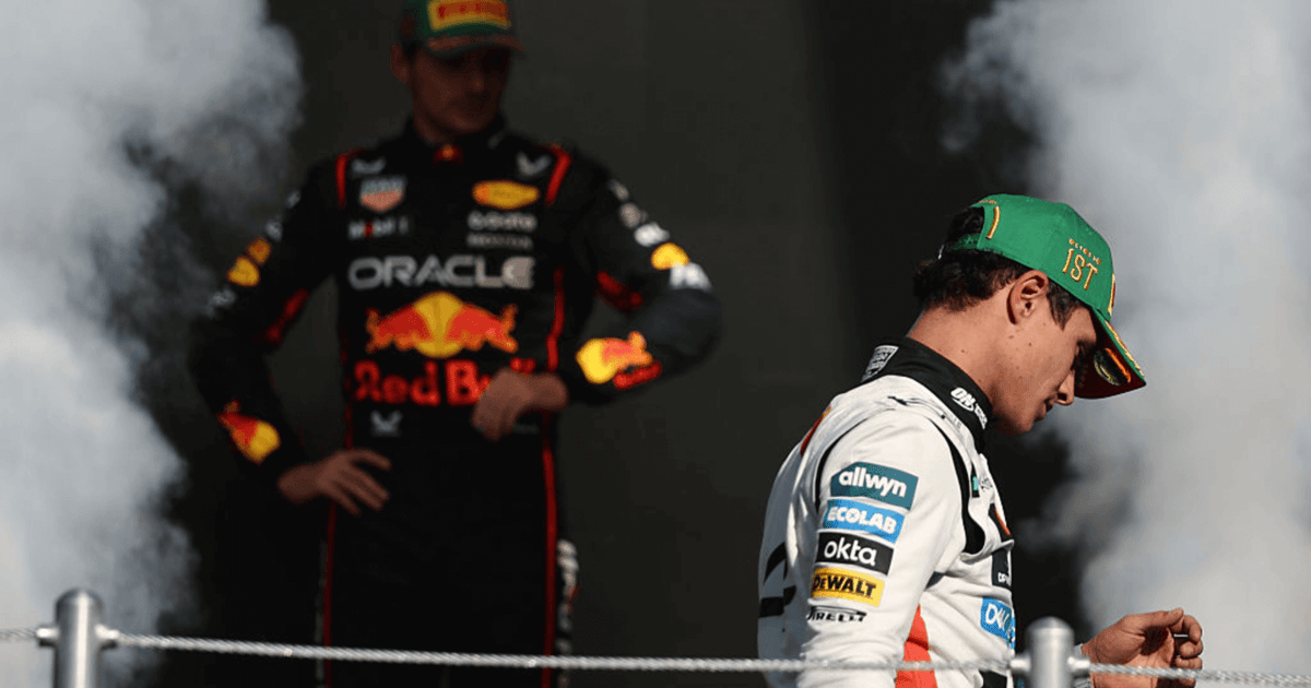 Intense wheel-to-wheel racing during the Brazilian Grand Prix.