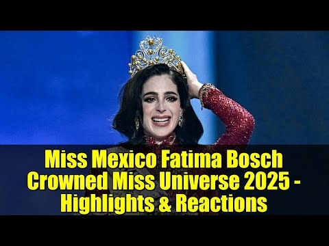 Bosch's tearful moment after being crowned Miss Universe 2025