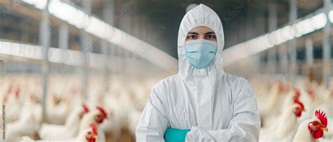 Public health workers wearing protective equipment during bird flu investigations.