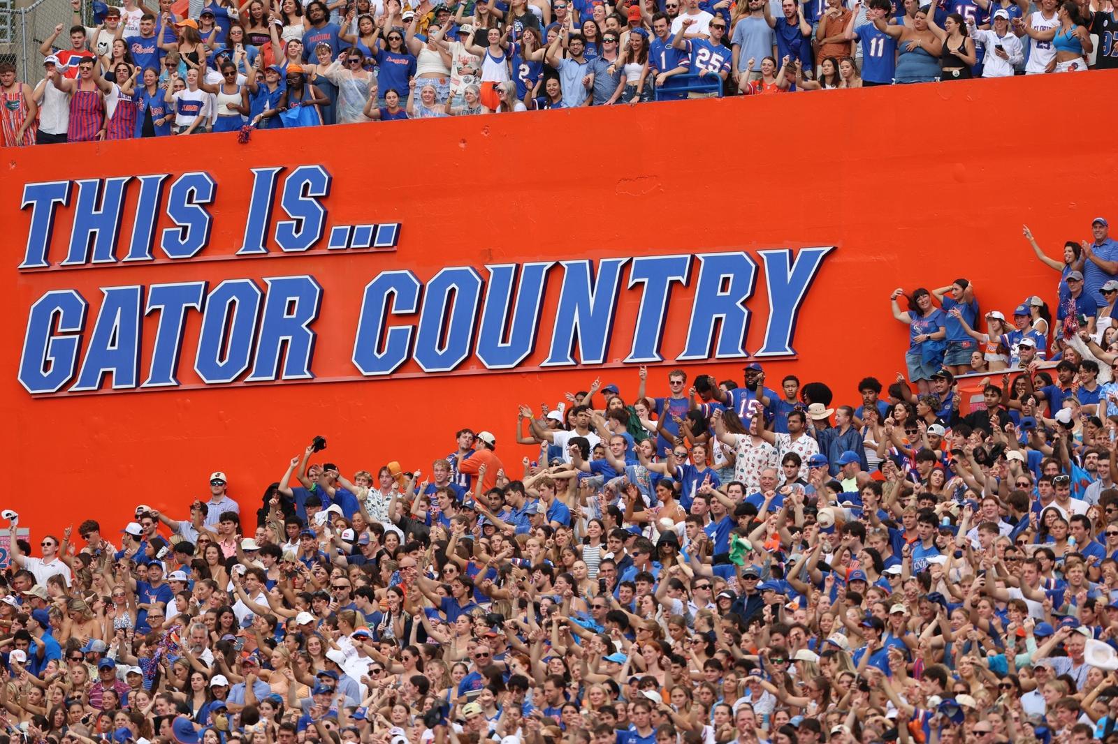 The Swamp atmosphere during a Florida home game