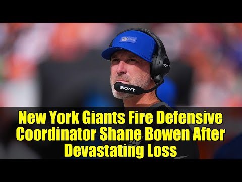 Giants Fire DC Shane Bowen After Late Collapses