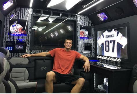 The Gronk Bus transports Manning, Gronkowski, and Edelman on their trophy adventure.