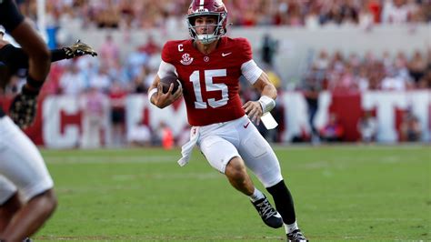 Ty Simpson reacts after throwing a critical interception against Oklahoma