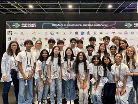 The Lambert iGEM team presenting their breakthrough Lyme disease research at the International Genetically Engineered Machine competition in Paris.