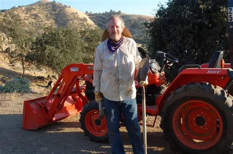 Daniel Stern on his cattle farm in Ventura County, California.