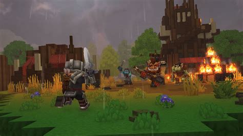 Concept art of Hytale's procedurally generated fantasy world