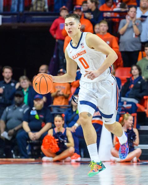 Freshman sensation David Mirkovic in action for the Illini.