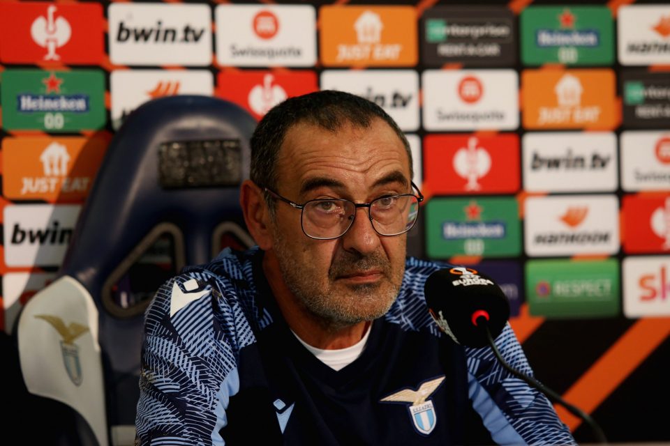 Lazio manager Maurizio Sarri outlines his team's strategy ahead of the Inter clash.