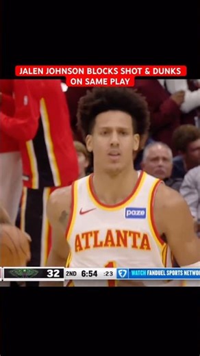 Jalen Johnson's defensive presence on the court.