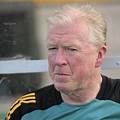 Coach Steve McClaren addresses the media before the crucial qualifier