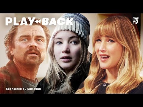 Jennifer Lawrence expressing her enthusiasm for 'One Battle After Another' during her BAFTA Playback interview.