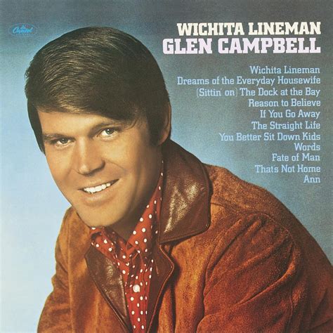 The iconic album cover for Glen Campbell's 'Wichita Lineman,' the song reimagined by Walsh and Webb.