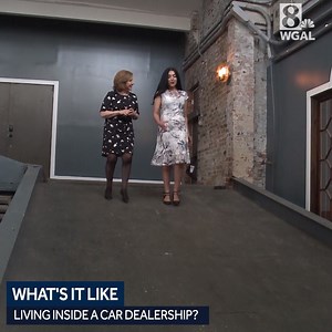 Fetterman in his signature hoodie outside the converted car dealership he lived in as mayor of Braddock.