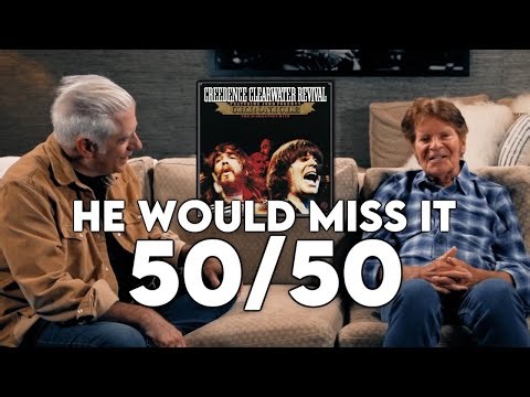 Fogerty performing alongside his sons Shane and Tyler Fogerty during the Legacy Tour.