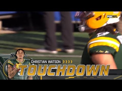 Backup QB Malik Willis throws a touchdown pass to Christian Watson during Jordan Love's absence