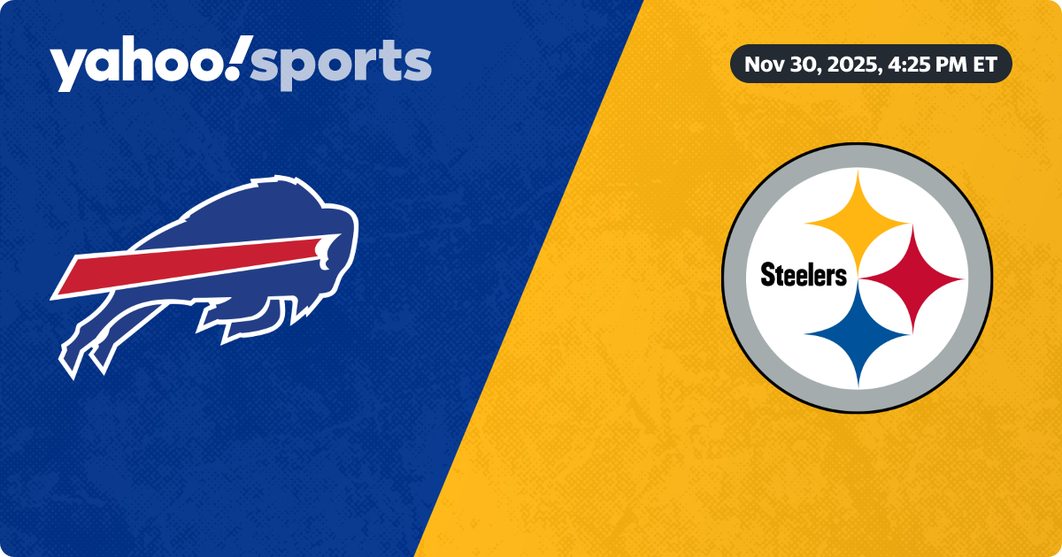 Intense action during the Bills vs Steelers game, capturing the rivalry.