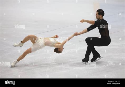 German ice dance champions Minerva-Fabienne Hase and Nikita Volodin in action.