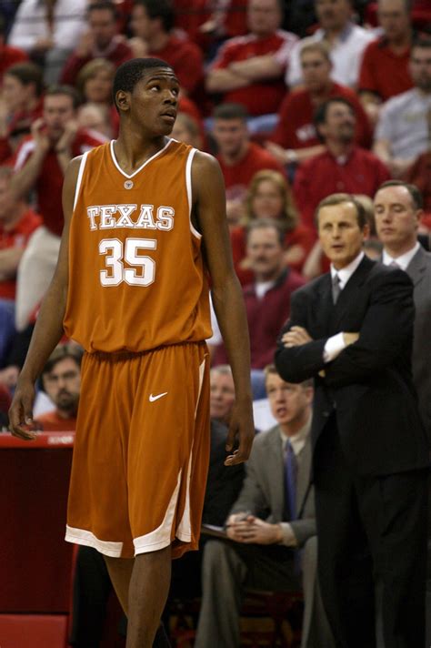 Durant during his iconic college career at the University of Texas.