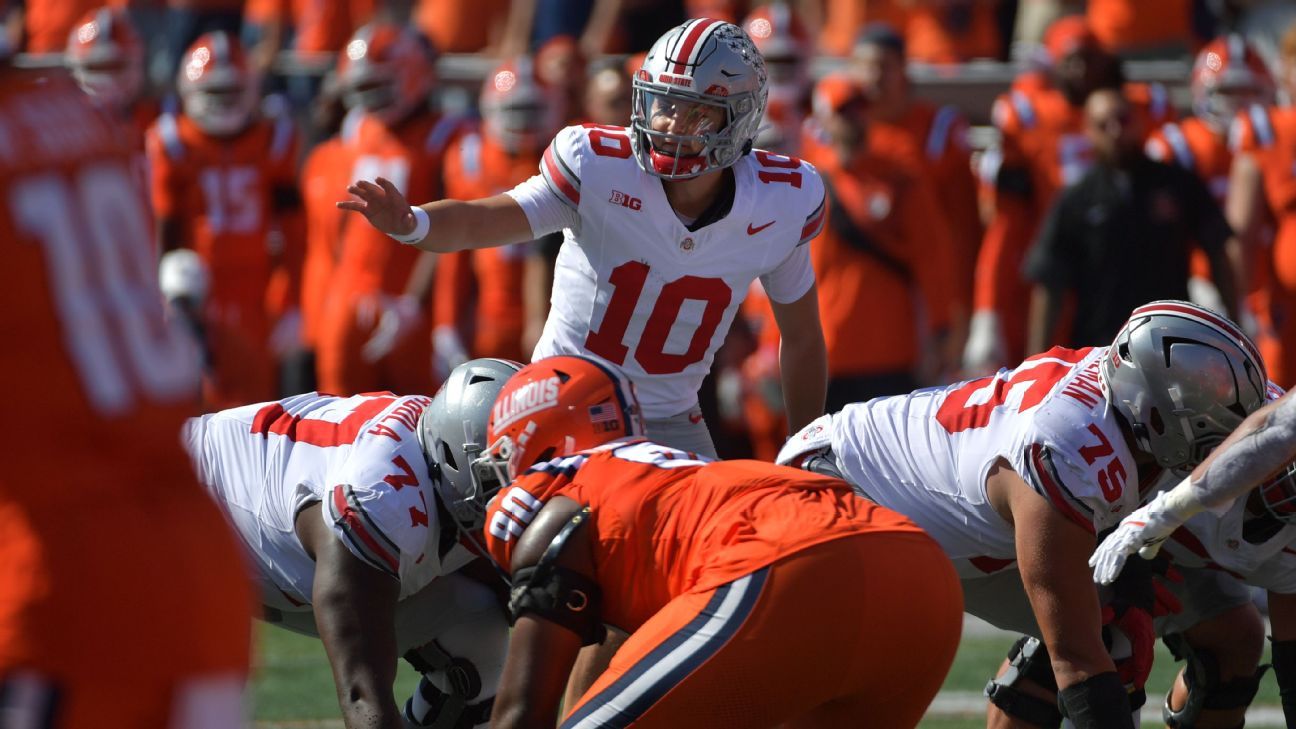 ESPN's updated Power 4 QB rankings showing Klubnik's rise.