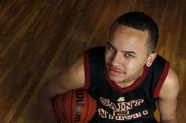 Anderson showcasing his versatile skills during his high school basketball career