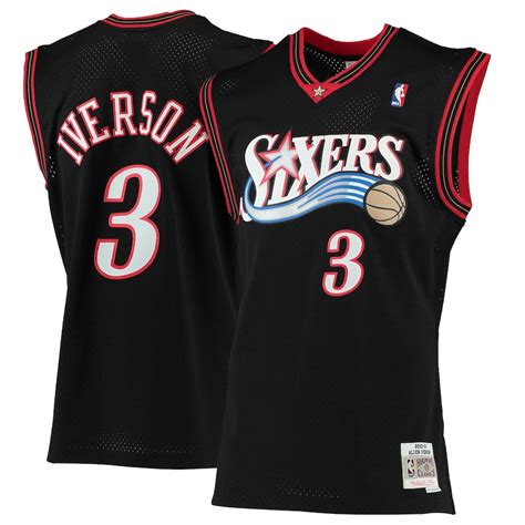 Philadelphia 76ers in their black Hardwood Classic uniforms for the 25th Anniversary game