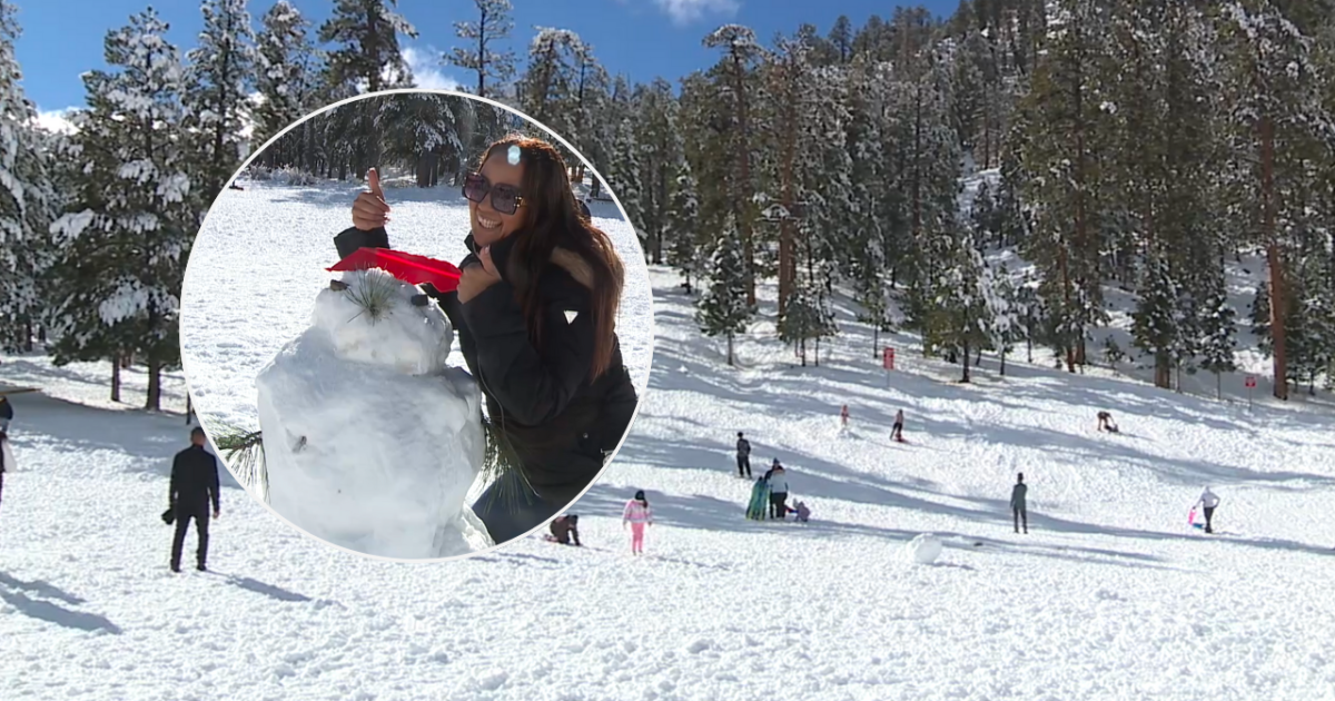 Fresh snow blankets the Spring Mountains near Las Vegas.
