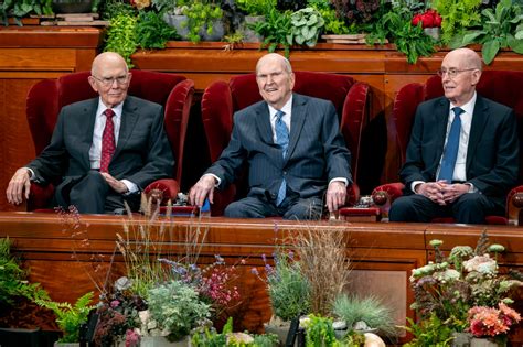 The First Presidency announcing changes to General Conference format