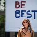 Melania Trump promoting the 'Be Best' initiative during her time as First Lady.