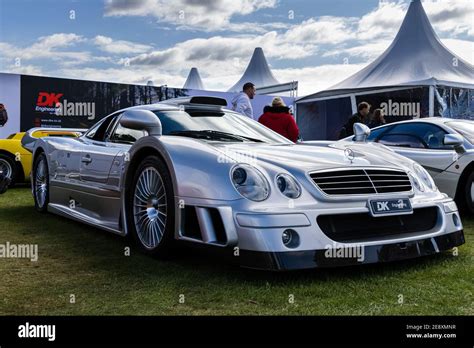 A CLK GTR Roadster showcased at a prestigious concours event