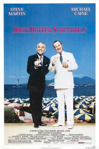Michael Caine and Steve Martin in the iconic comedy 'Dirty Rotten Scoundrels'