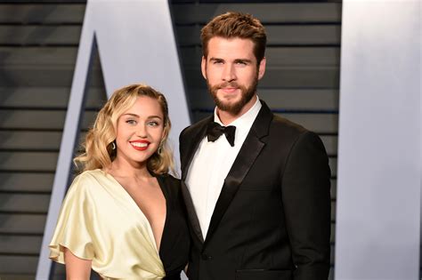 Miley Cyrus and Liam Hemsworth's 2018 wedding, reflecting their peak as a couple.