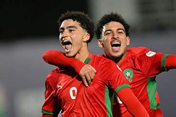 Ziyad Baha celebrates his equalizing penalty for Morocco U17.